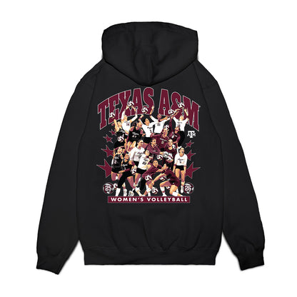 Texas A&M - NCAA Women's Volleyball : - Team Collage Premium Hooded Sweatshirt-1