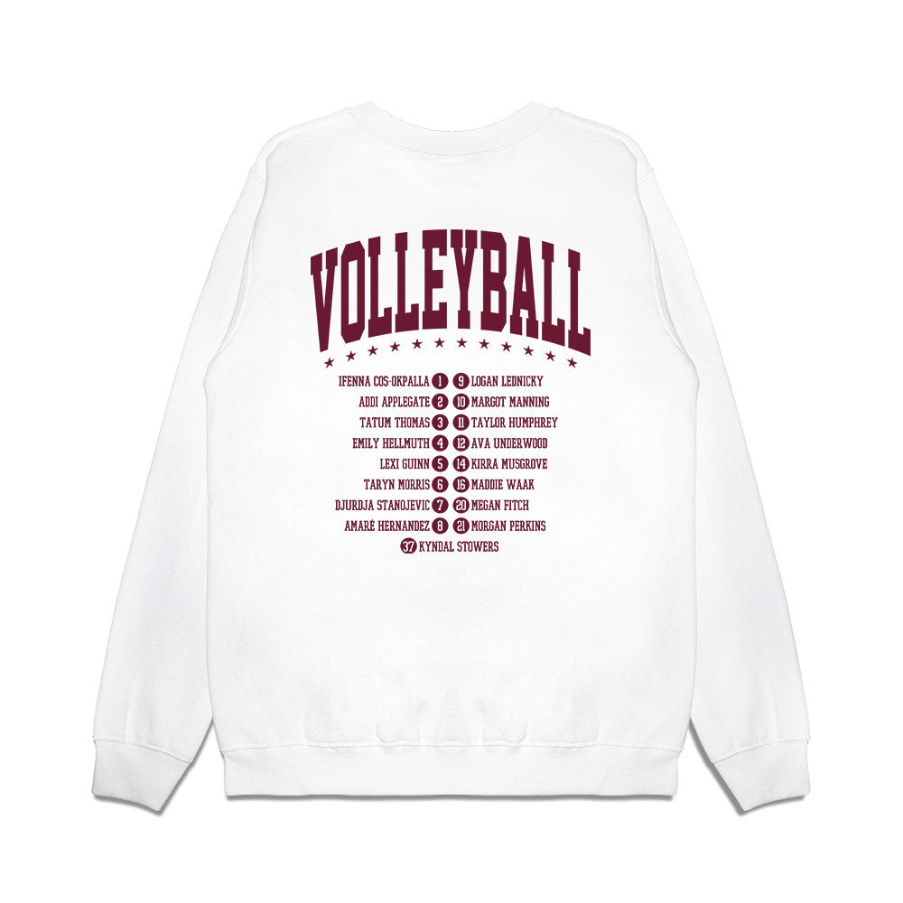 Texas A&M - NCAA Women's Volleyball : - Roster Premium Crewneck Sweatshirt-1