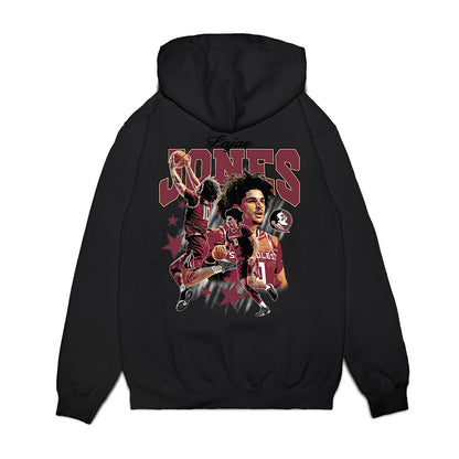 FSU - NCAA Men's Basketball : Lajae Jones - Graphic Premium Hooded Sweatshirt-1