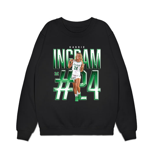 Marshall - NCAA Women's Basketball : Kassie Ingram - Collage Premium Crewneck Sweatshirt-0