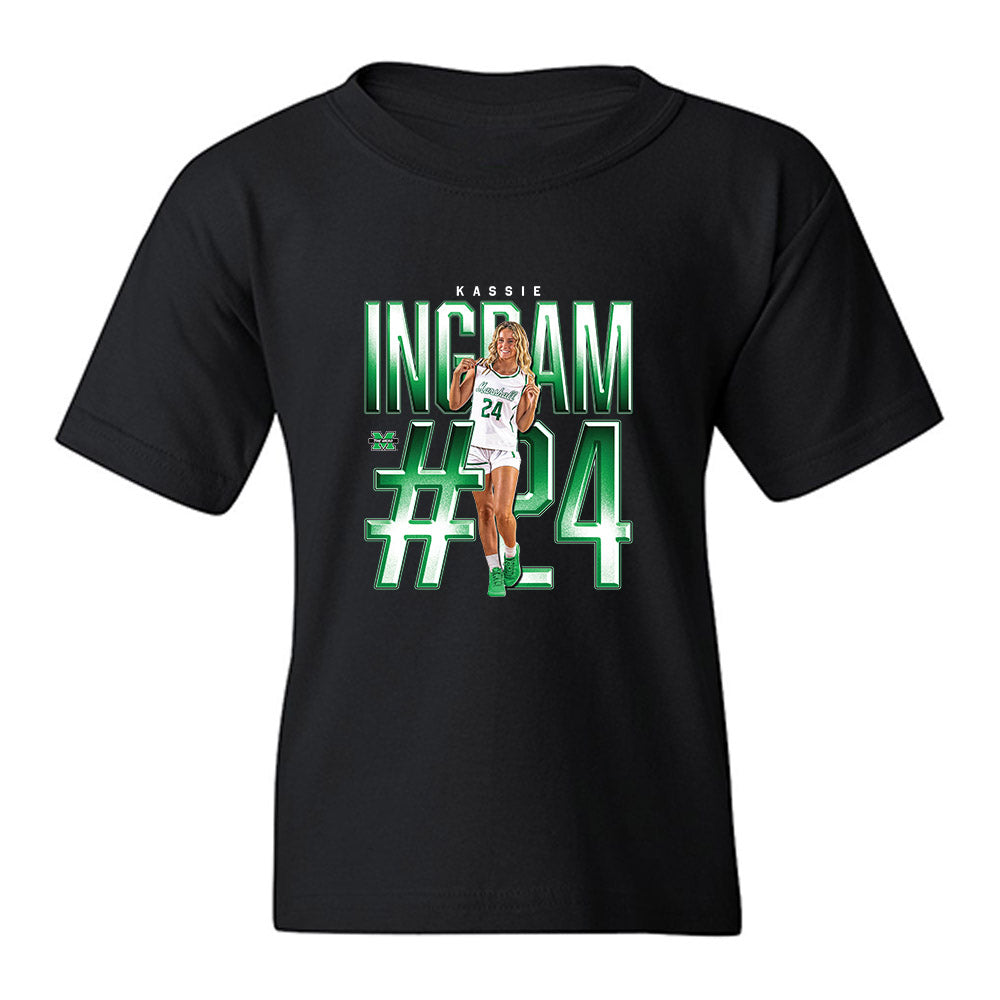 Marshall - NCAA Women's Basketball : Kassie Ingram - Collage Youth T-Shirt-0