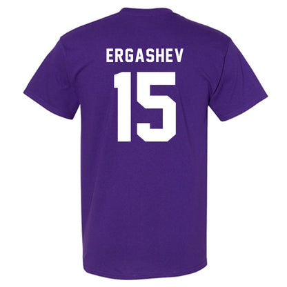  - NCAA Men's Basketball : Komron Ergashev - Classic Shersey T-Shirt-1