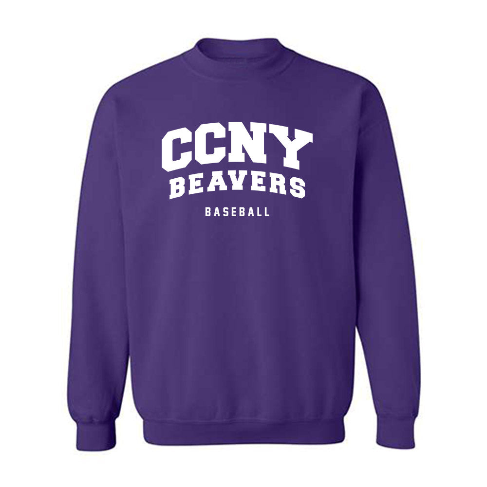CCNY - NCAA Baseball : Jonathan Flotte - Classic Shersey Crewneck Sweatshirt-0