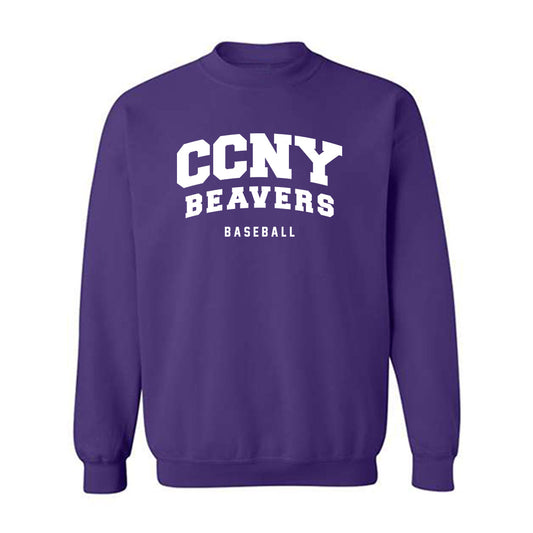 CCNY - NCAA Baseball : Jonathan Flotte - Classic Shersey Crewneck Sweatshirt-0