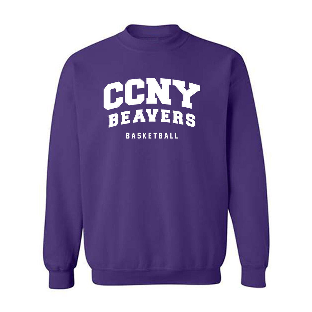 CCNY - NCAA Men's Basketball : Justin Morety - Classic Shersey Crewneck Sweatshirt-0