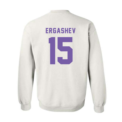  - NCAA Men's Basketball : Komron Ergashev - Classic Shersey Crewneck Sweatshirt-1