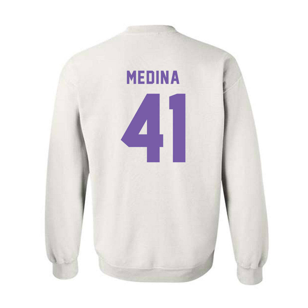 CCNY - NCAA Baseball : Justin Medina - Classic Shersey Crewneck Sweatshirt-1
