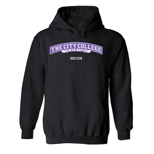 CCNY - NCAA Men's Soccer : Derek Fajardo - Classic Shersey Hooded Sweatshirt-0