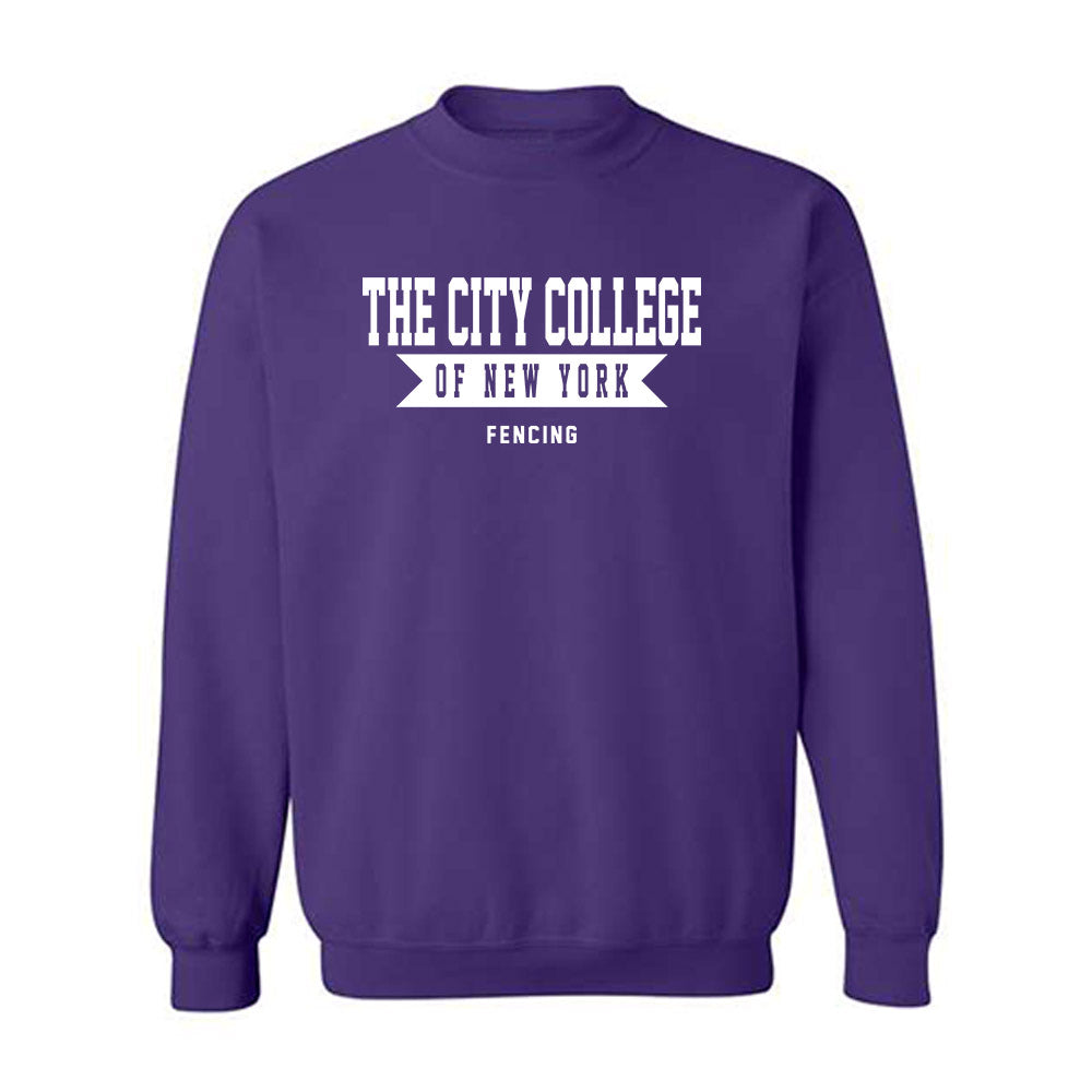 CCNY - NCAA Women's Fencing : Daniel Troubetzkoy - Classic Shersey Crewneck Sweatshirt-0