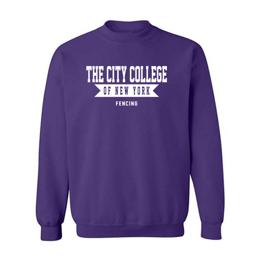 CCNY - NCAA Women's Fencing : Daniel Troubetzkoy - Classic Shersey Crewneck Sweatshirt-0