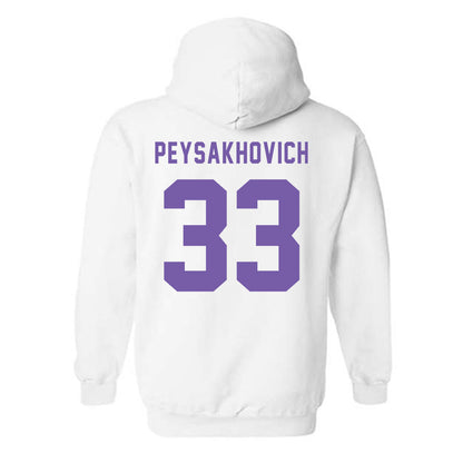 CCNY - NCAA Men's Basketball : Zachary Peysakhovich - Classic Shersey Hooded Sweatshirt-1