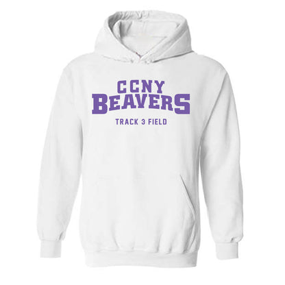 CCNY - NCAA Men's Track & Field : Tyler Gaston - Classic Shersey Hooded Sweatshirt-0