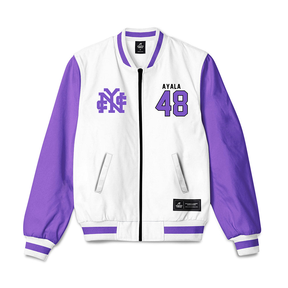CCNY - NCAA Baseball : Shawn Ayala - Bomber Jacket-0