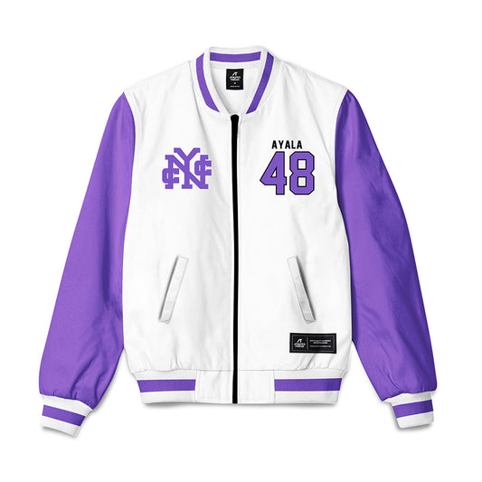 CCNY - NCAA Baseball : Shawn Ayala - Bomber Jacket-0