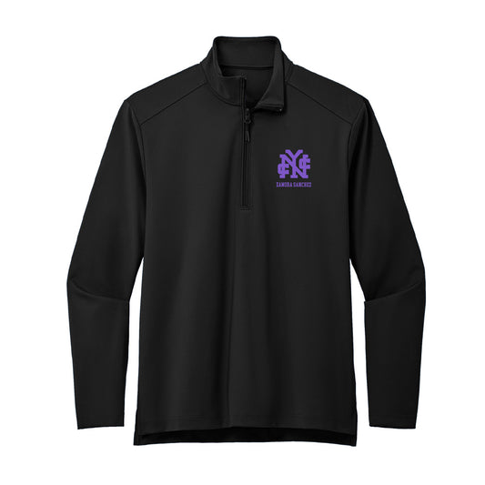 CCNY - NCAA Women's Volleyball : Ivanna Zamora Sanchez - Premium Quarter Zip Jacket-0