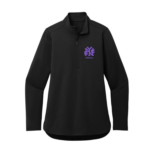 CCNY - NCAA Women's Soccer : Litsi Auquilla - Women's Premium Quarter Zip Jacket-0