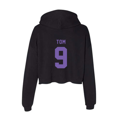 CCNY - NCAA Women's Volleyball : Nila Tom - Women's Crop Fleece Hoodie-1