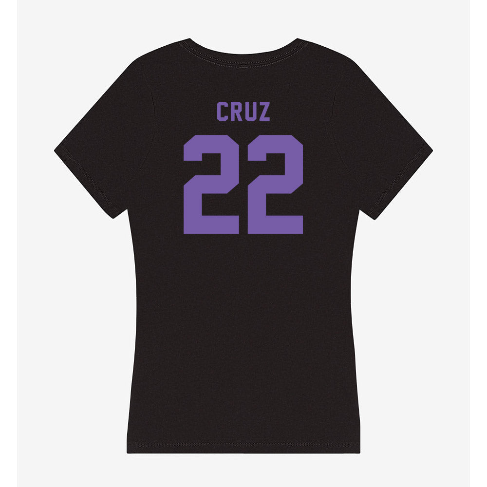 CCNY - NCAA Men's Basketball : Fabian Cruz - Women's V-Neck T-Shirt-1