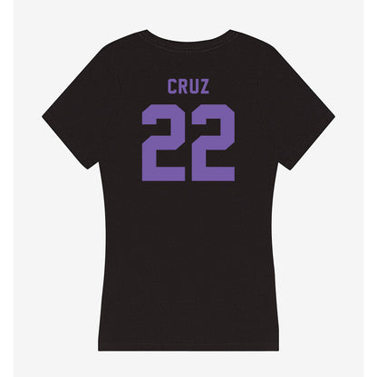 CCNY - NCAA Men's Basketball : Fabian Cruz - Women's V-Neck T-Shirt-1