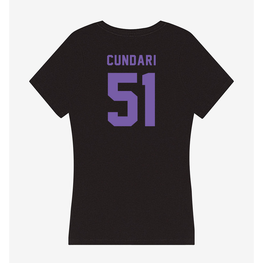 CCNY - NCAA Baseball : Frank Cundari - Women's V-Neck T-Shirt-1