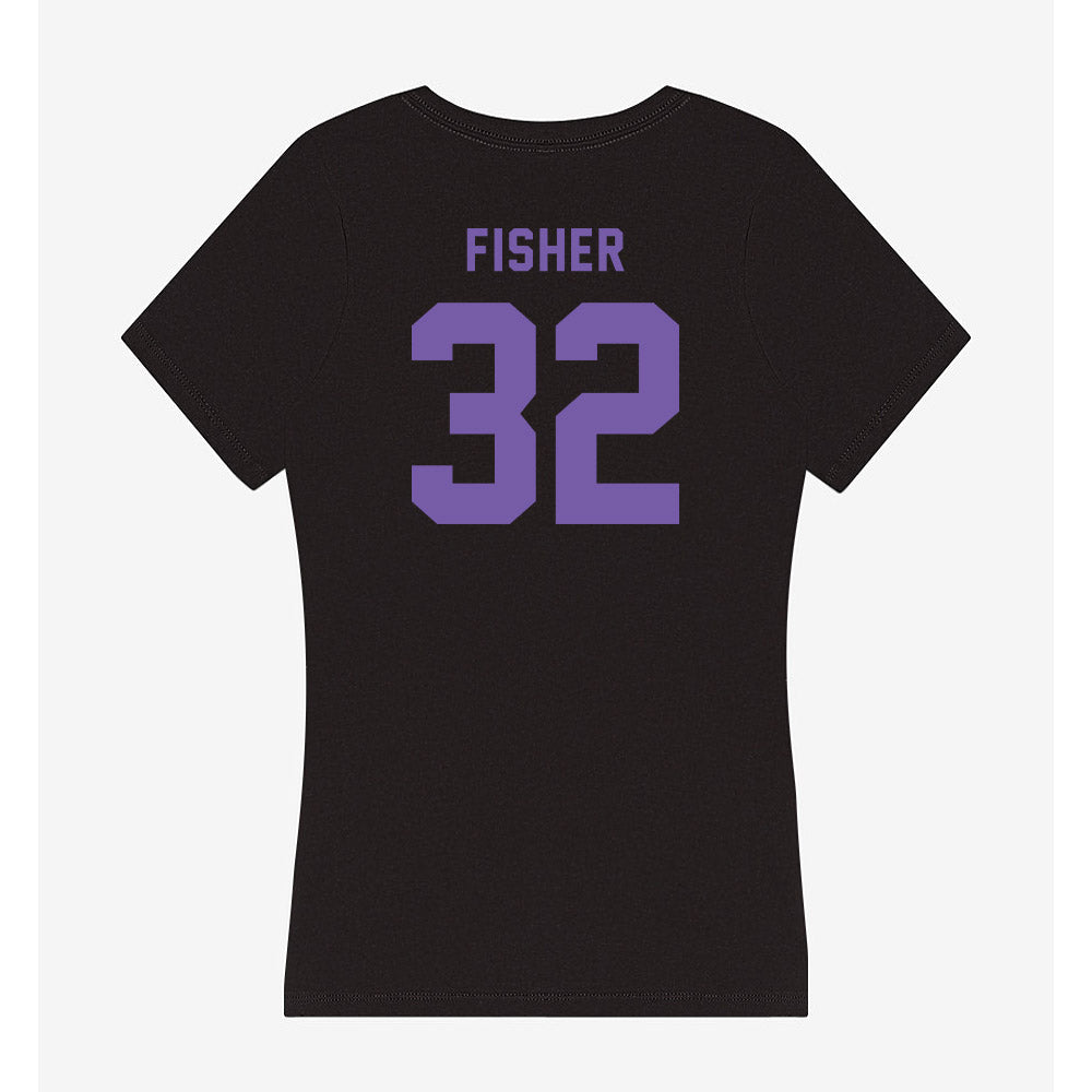 CCNY - NCAA Women's Basketball : Amanda Fisher - Women's V-Neck T-Shirt-1