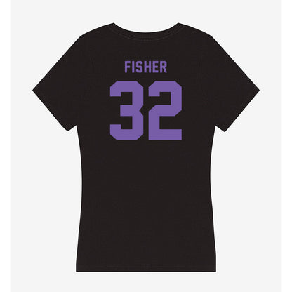 CCNY - NCAA Women's Basketball : Amanda Fisher - Women's V-Neck T-Shirt-1
