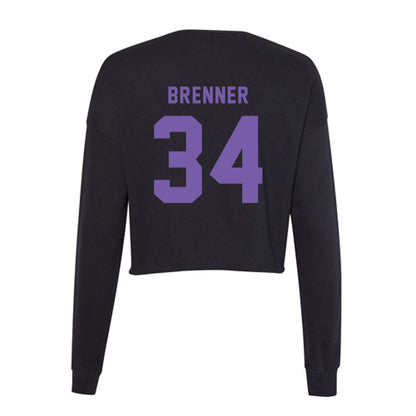 CCNY - NCAA Baseball : Jake Brenner - Women's Cropped Crew Fleece-1