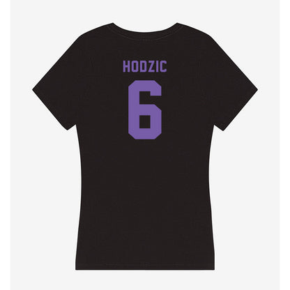 CCNY - NCAA Women's Soccer : Larisa Hodzic - Women's V-Neck T-Shirt-1