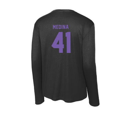 CCNY - NCAA Baseball : Justin Medina - Activewear Long Sleeve T-Shirt-1