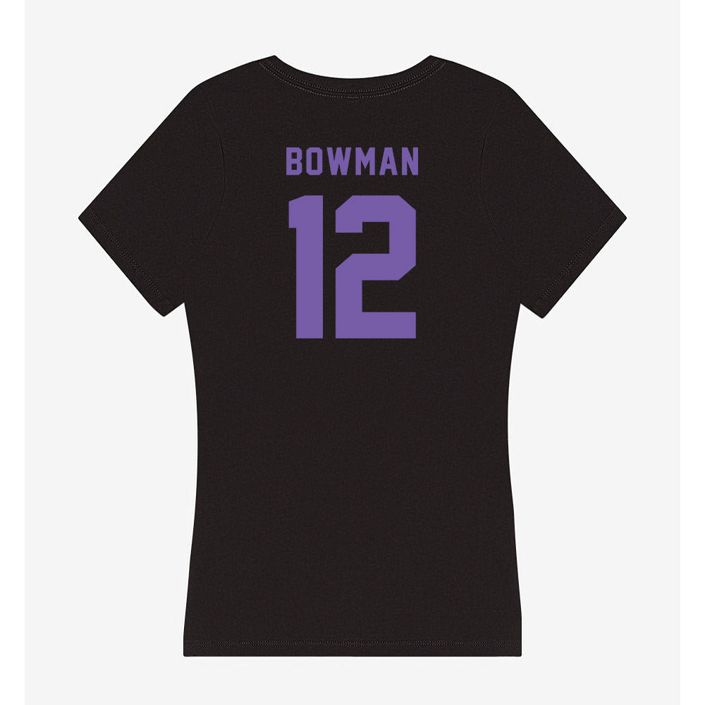 CCNY - NCAA Men's Basketball : Michael Bowman - Women's V-Neck T-Shirt-1