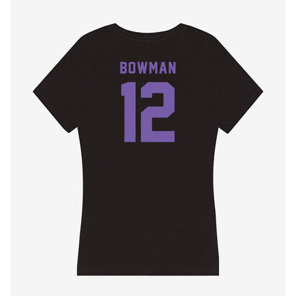 CCNY - NCAA Men's Basketball : Michael Bowman - Women's V-Neck T-Shirt-1