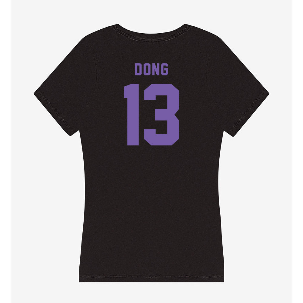 CCNY - NCAA Men's Volleyball : Bosco Dong - Women's V-Neck T-Shirt-1