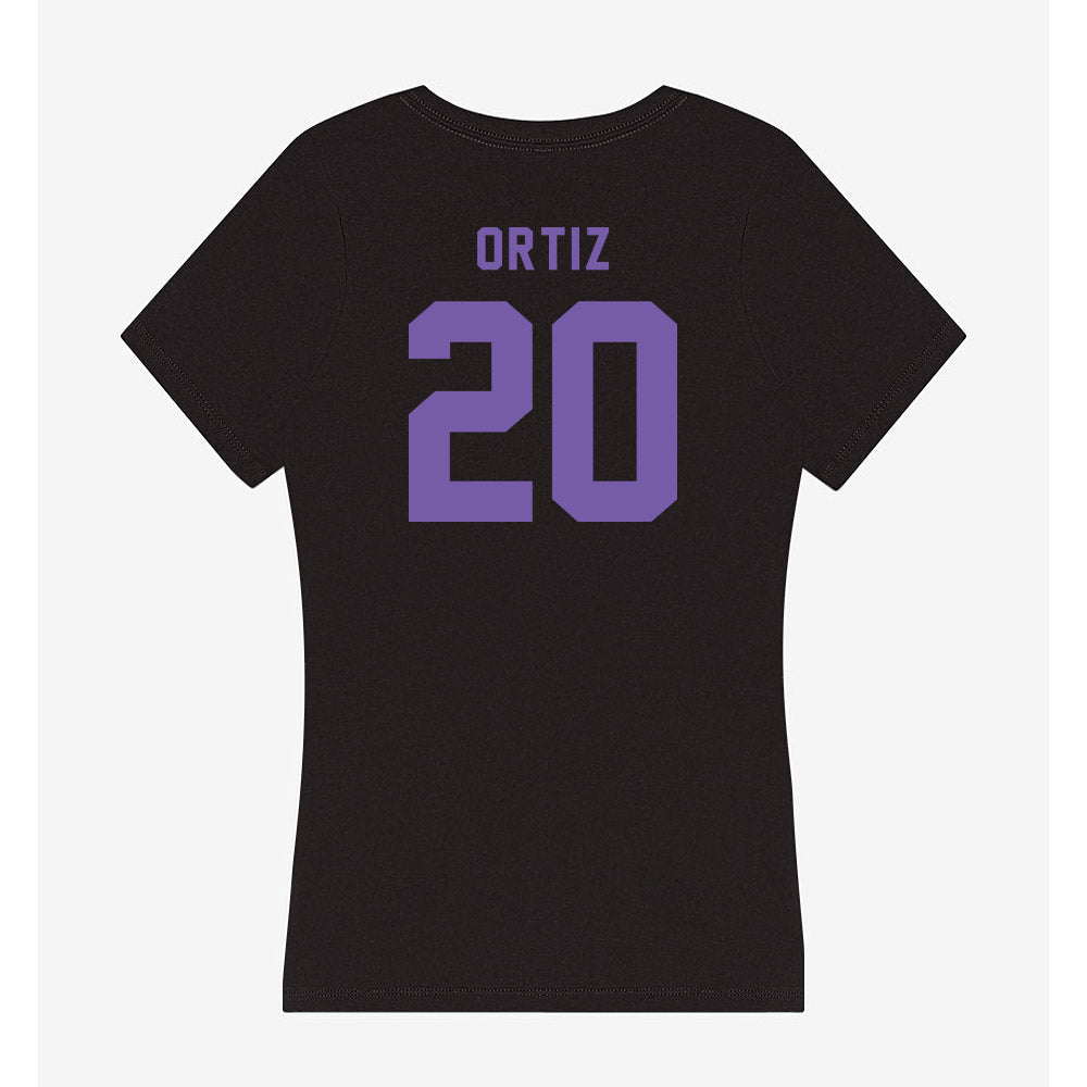 CCNY - NCAA Men's Soccer : Carlos Ortiz - Women's V-Neck T-Shirt-1