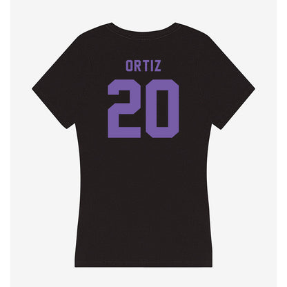 CCNY - NCAA Men's Soccer : Carlos Ortiz - Women's V-Neck T-Shirt-1