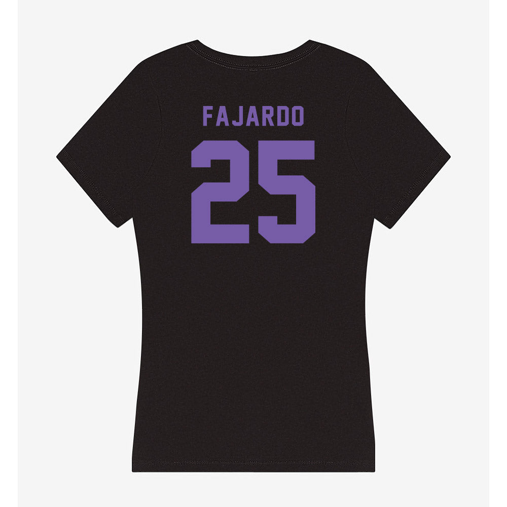 CCNY - NCAA Men's Soccer : Derek Fajardo - Women's V-Neck T-Shirt-1