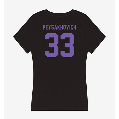 CCNY - NCAA Men's Basketball : Zachary Peysakhovich - Women's V-Neck T-Shirt-1