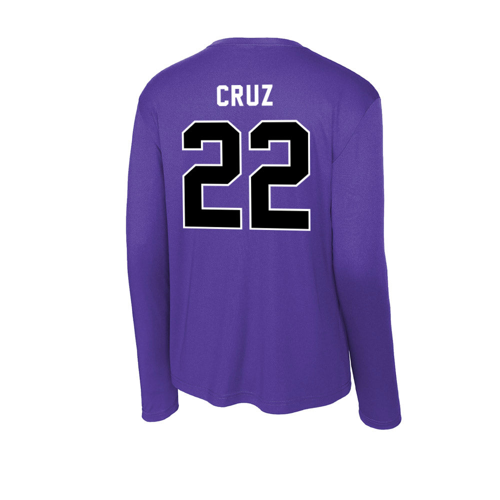 CCNY - NCAA Men's Basketball : Fabian Cruz - Activewear Long Sleeve T-Shirt-1