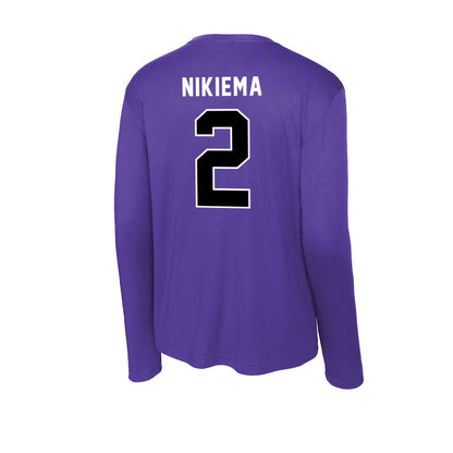 CCNY - NCAA Men's Basketball : Yassin Nikiema - Activewear Long Sleeve T-Shirt-1