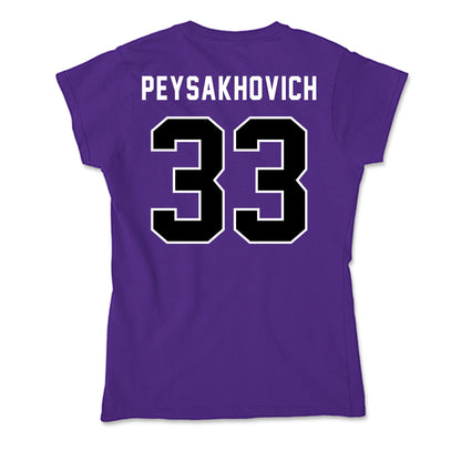 CCNY - NCAA Men's Basketball : Zachary Peysakhovich - Soft Style Women’s T-Shirt-1