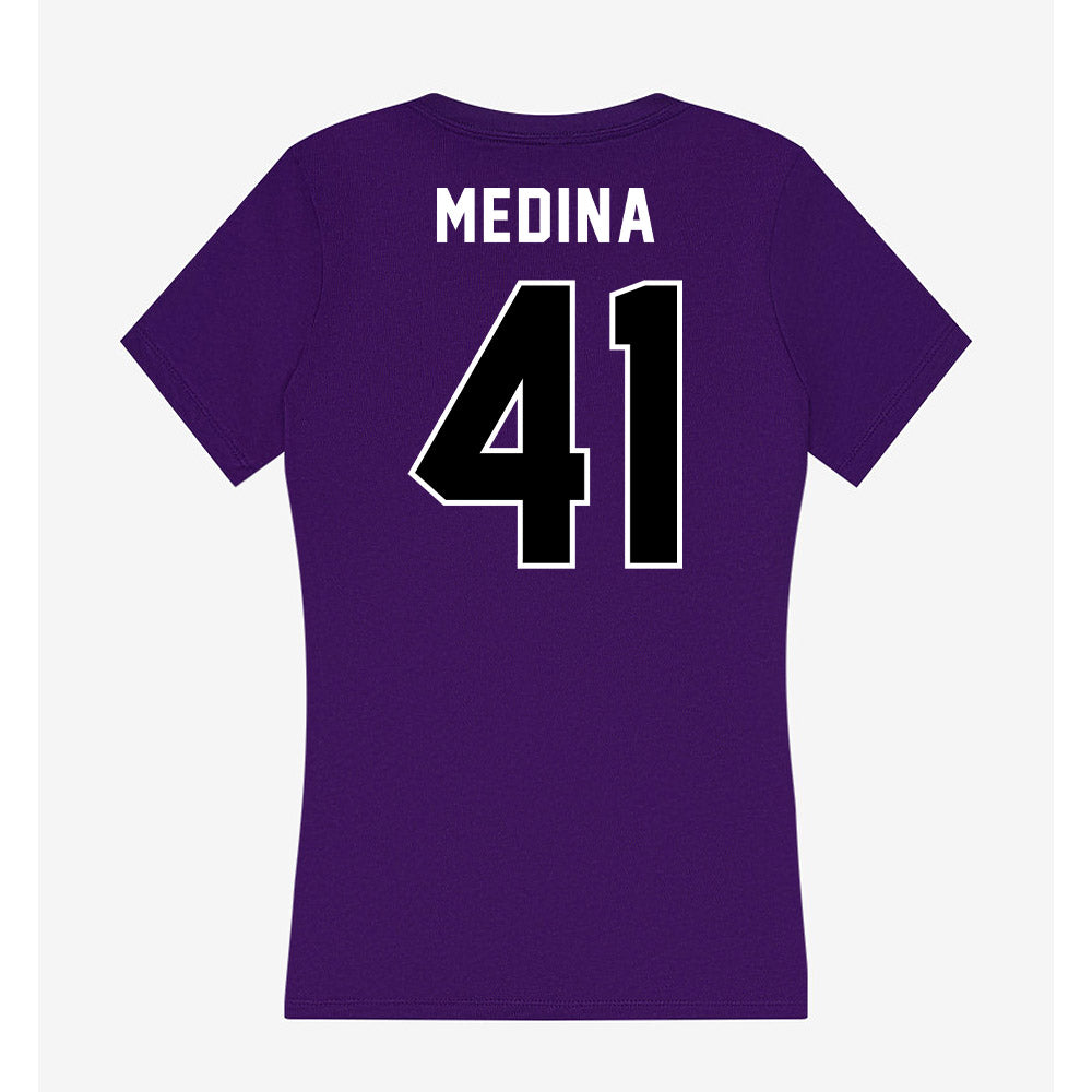 CCNY - NCAA Baseball : Justin Medina - Women's V-Neck T-Shirt-1