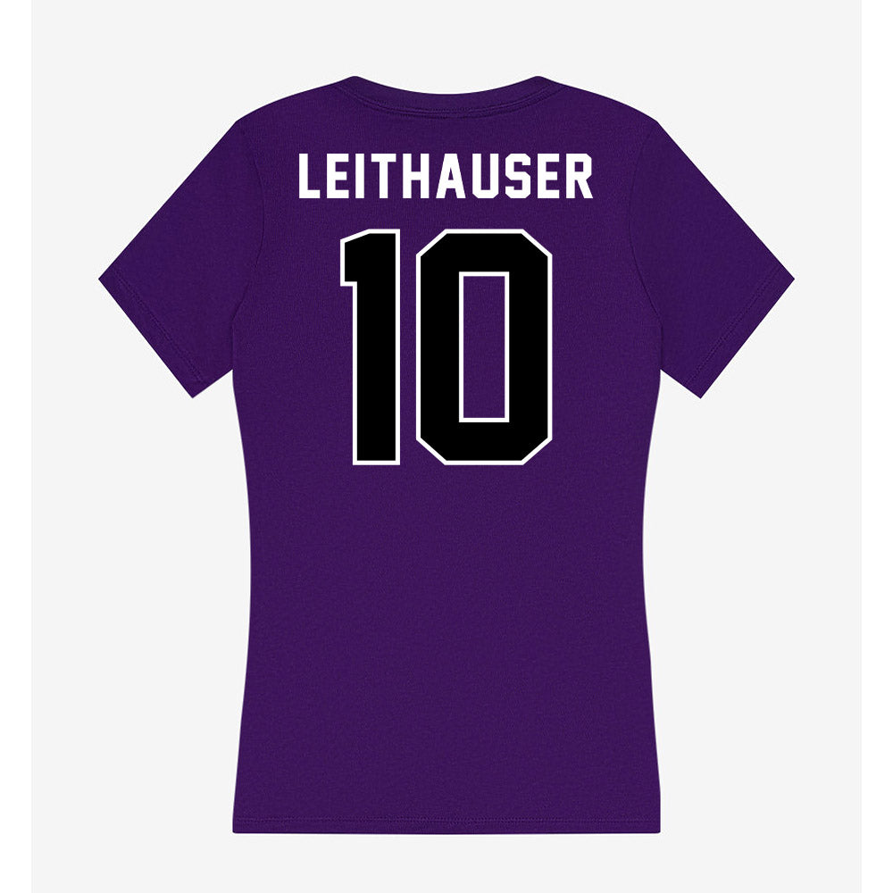CCNY - NCAA Women's Soccer : Lennon Leithauser - Women's V-Neck T-Shirt-1