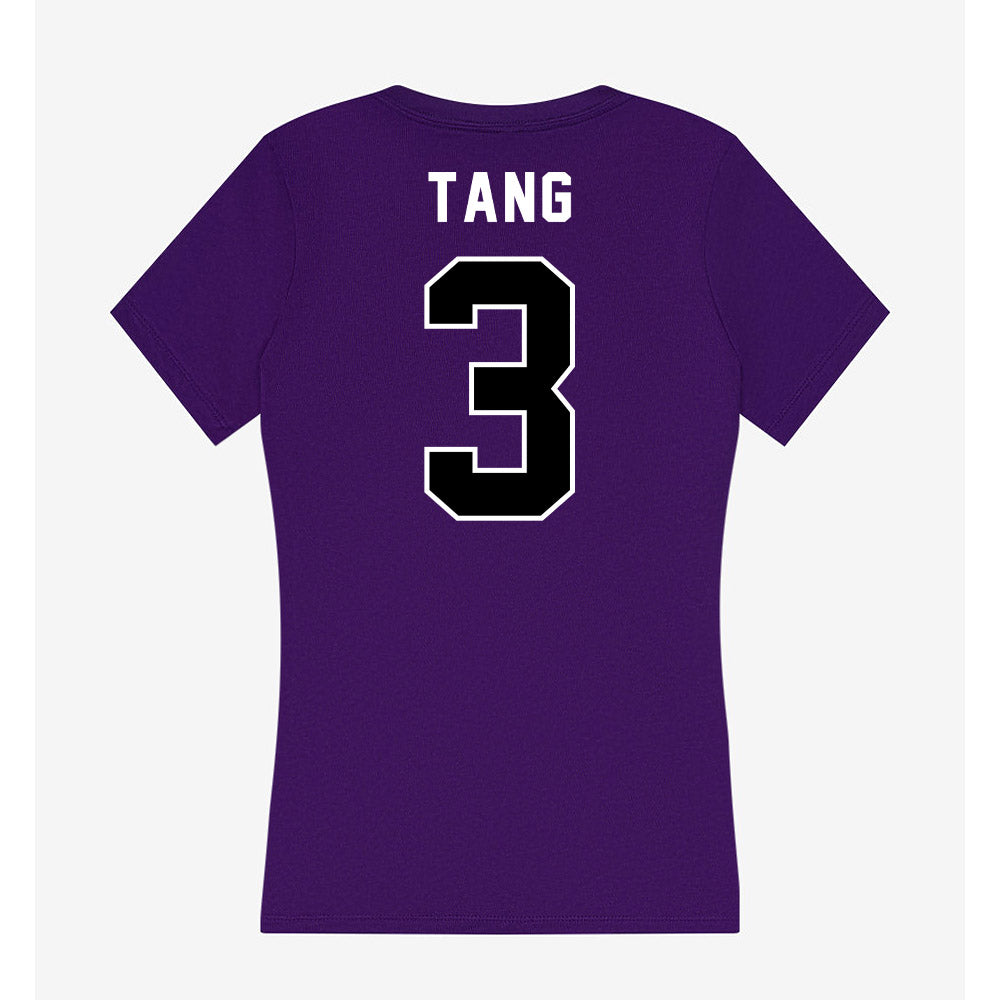 CCNY - NCAA Baseball : Adrian Tang - Women's V-Neck T-Shirt-1