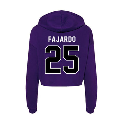 CCNY - NCAA Men's Soccer : Derek Fajardo - Women's Crop Fleece Hoodie-1