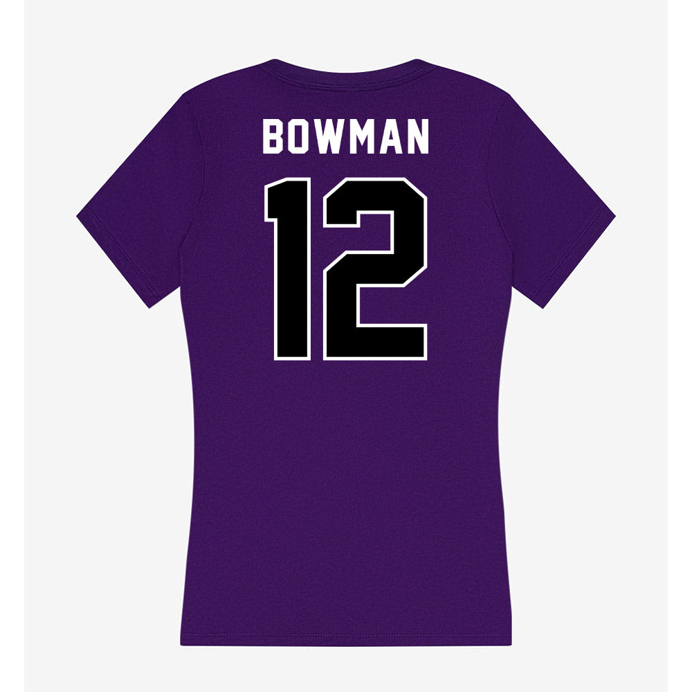 CCNY - NCAA Men's Basketball : Michael Bowman - Women's V-Neck T-Shirt-1
