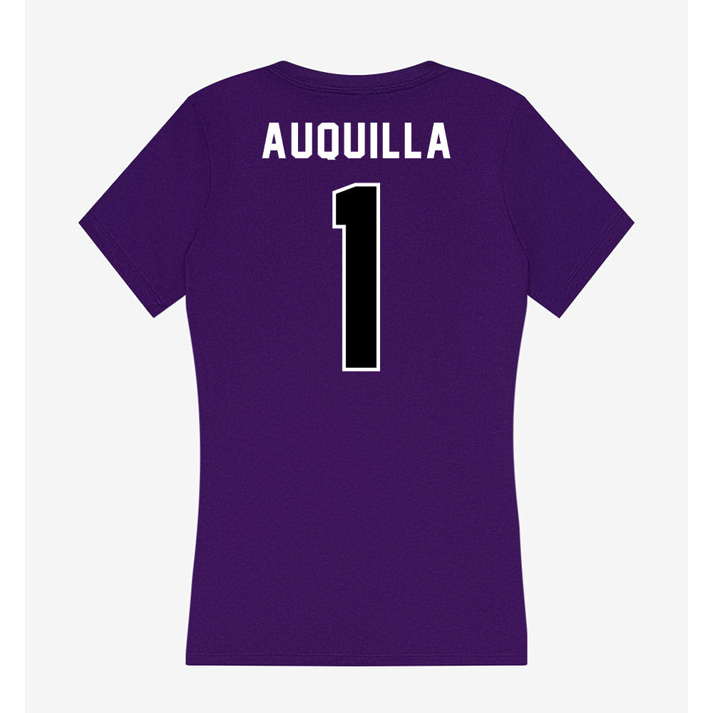 CCNY - NCAA Women's Soccer : Litsi Auquilla - Women's V-Neck T-Shirt-1