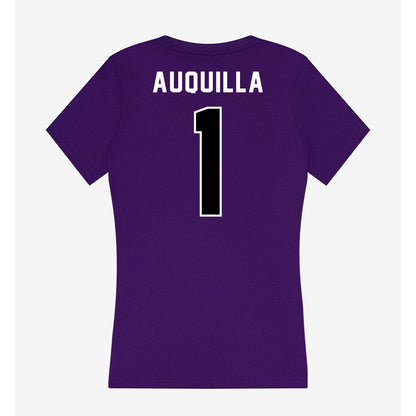 CCNY - NCAA Women's Soccer : Litsi Auquilla - Women's V-Neck T-Shirt-1
