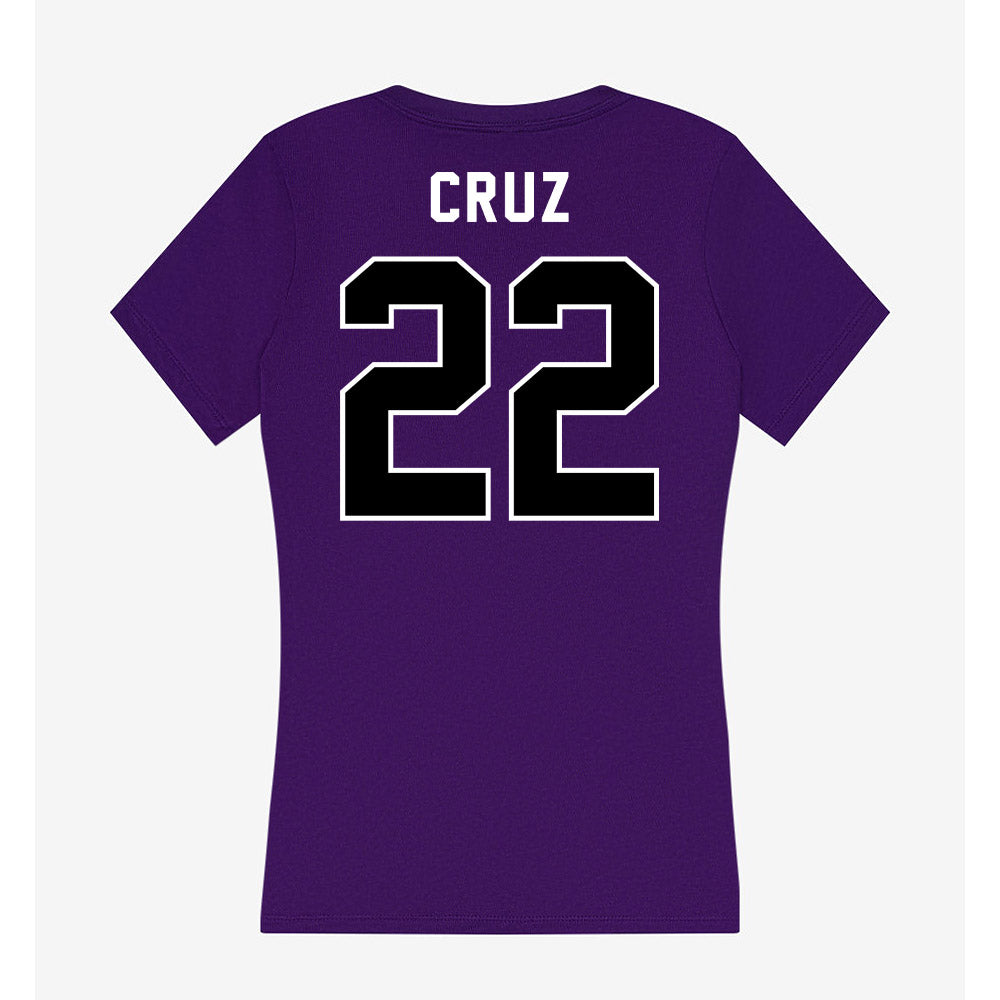 CCNY - NCAA Men's Basketball : Fabian Cruz - Women's V-Neck T-Shirt-1