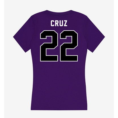 CCNY - NCAA Men's Basketball : Fabian Cruz - Women's V-Neck T-Shirt-1