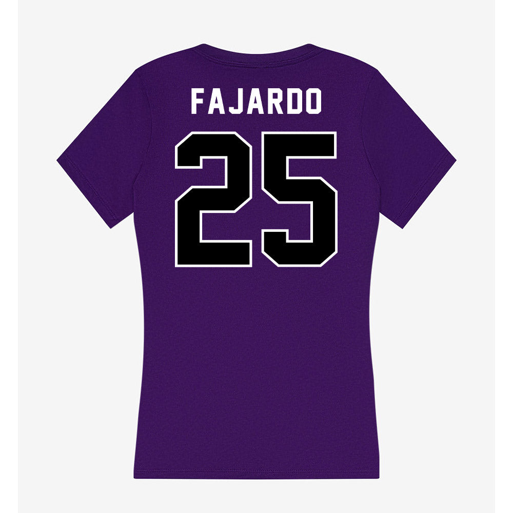 CCNY - NCAA Men's Soccer : Derek Fajardo - Women's V-Neck T-Shirt-1