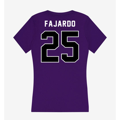 CCNY - NCAA Men's Soccer : Derek Fajardo - Women's V-Neck T-Shirt-1
